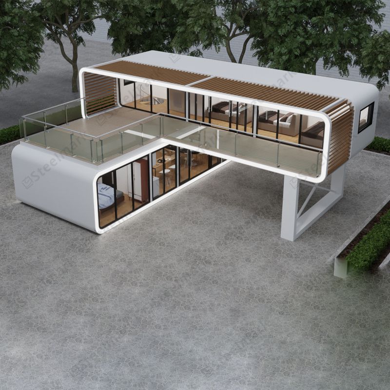 Casa de módulo de casa prefabricada de cabina de manzana doble GS-DB01