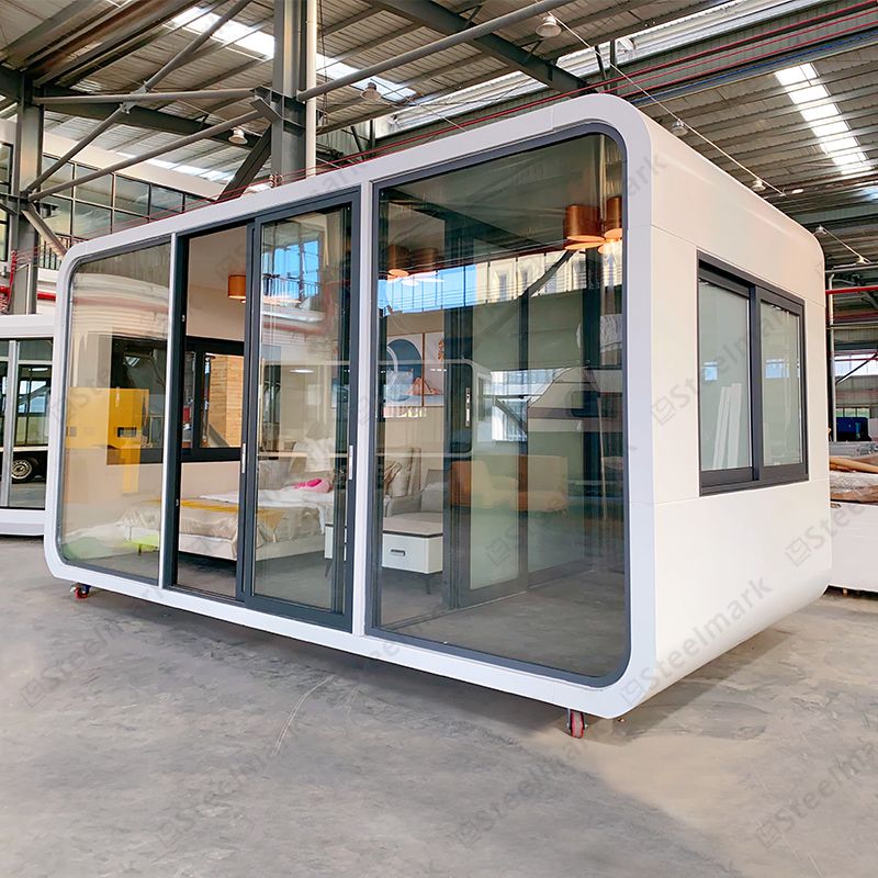 GS-PB02 casa modular prefabricada de cabina de manzana casa contenedor con muebles