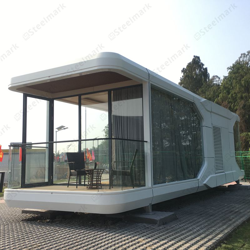 GS-A04 Casa cápsula modular de lujo de 11,5 metros con balcón
