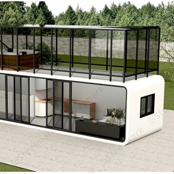 Cápsula de oficina al aire libre GS-PB05 con casa prefabricada de paneles solares